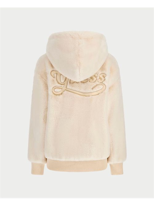 Guess Lucrezia Faux Fur Logo Jacket GUESS | W5BL66-W3890G012