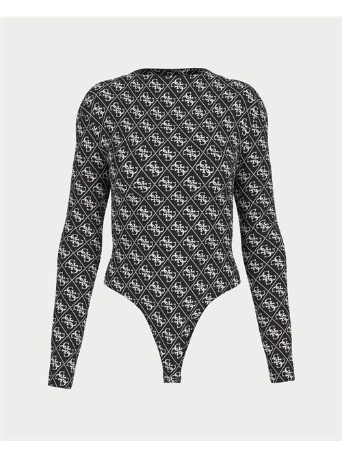 Body Teodora manica lunga con Logo donna Guess GUESS | W5BP09-K68D2JBLK