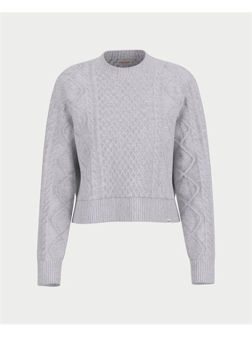 Guess Jeans long sleeve crew neck Cable sweater GUESS | W5BR09-Z0561H90K