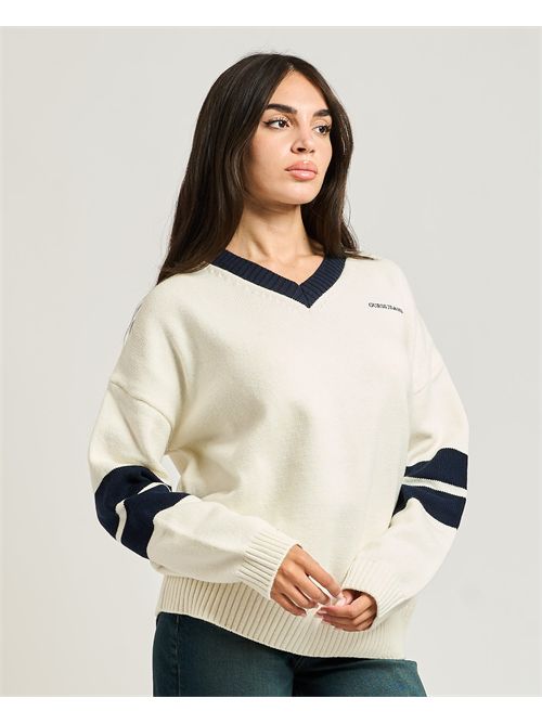 Guess Jeans women's V-neck sweater GUESS | W5BR10-Z0561G293