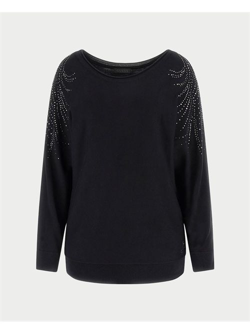 Guess Bat Sleeve Loretta Logo sweater GUESS | W5BR38-Z2NQ2JBLK