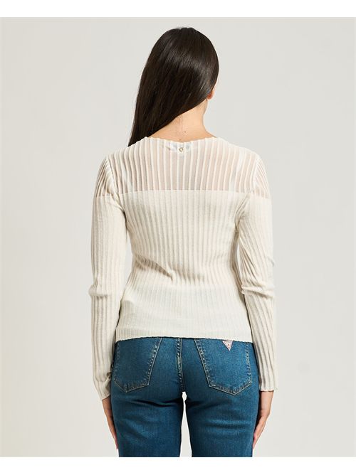 Guess Long sleeve crew neck Rowena Rib Chenille sweater GUESS | W5BR62-Z0890G1O6
