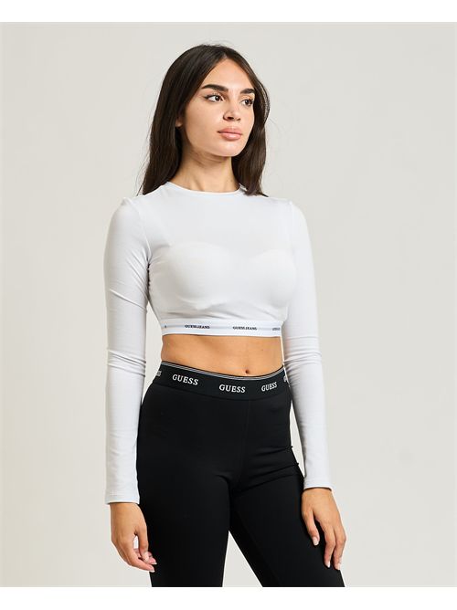 Guess Jeans long sleeve Crop Top GUESS | W5BZ09-KBBU1G011