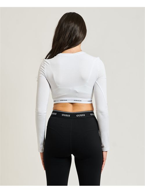 Guess Jeans long sleeve Crop Top GUESS | W5BZ09-KBBU1G011