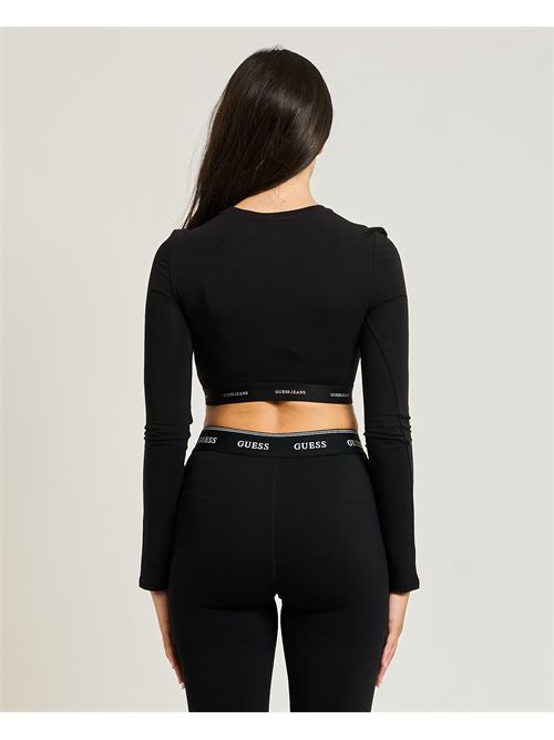 Guess Jeans long sleeve Crop Top GUESS | W5BZ09-KBBU1JBLK