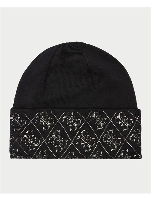 Guess Nora 4G Rhinestones Beanie Sweater GUESS | W5BZ20-Z2NQ2JBLK