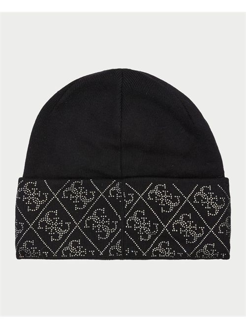 Guess Nora 4G Rhinestones Beanie Sweater GUESS | W5BZ20-Z2NQ2JBLK