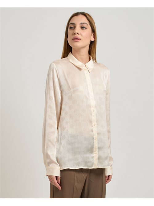 Guess women's Marthe shirt with a wrinkled effect GUESS | W5YH1A-WHCR2G1F7