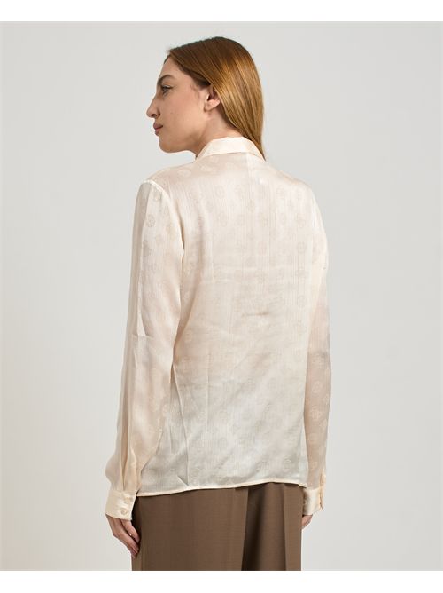 Guess women's Marthe shirt with a wrinkled effect GUESS | W5YH1A-WHCR2G1F7