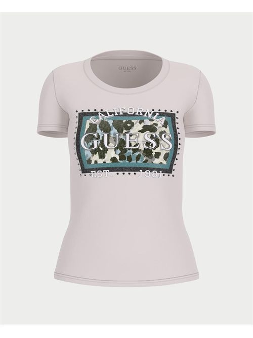 T-Shirt Animalier Boxy Print donna Guess GUESS | W5YI27-J1314G9L9