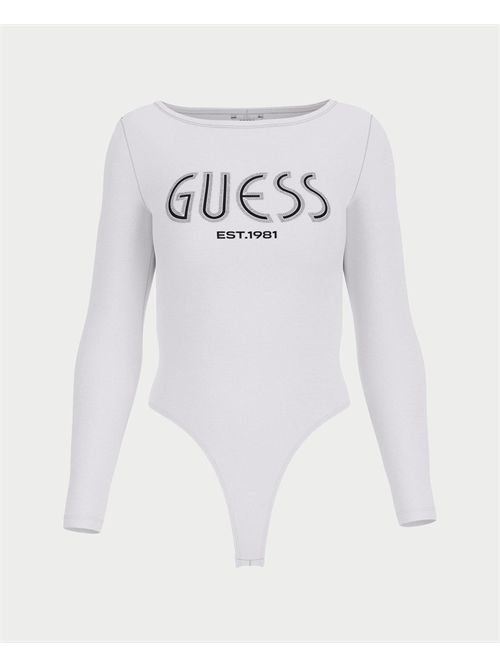 Body Neva Hotfix manche longue avec logo femme Guess GUESS | W5YP05-K68D2G011