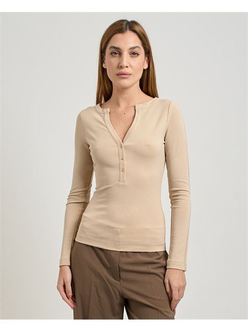Guess long sleeve Lena Buttons Top GUESS | W5YP12-KCTC2F9N5