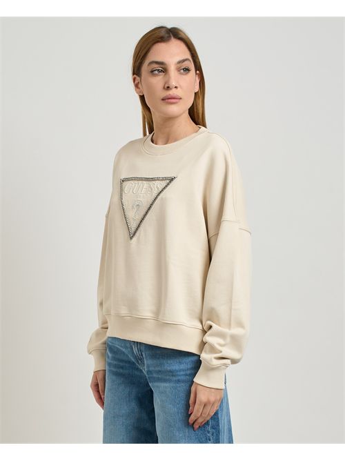 Felpa Rachele donna Guess in pile di cotone GUESS | W5YQ04-KC8I0G1F7