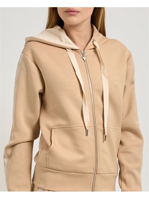 Felpa donna Guess fullzip effetto scuba GUESS | W5YQ05-KBYE2A11T