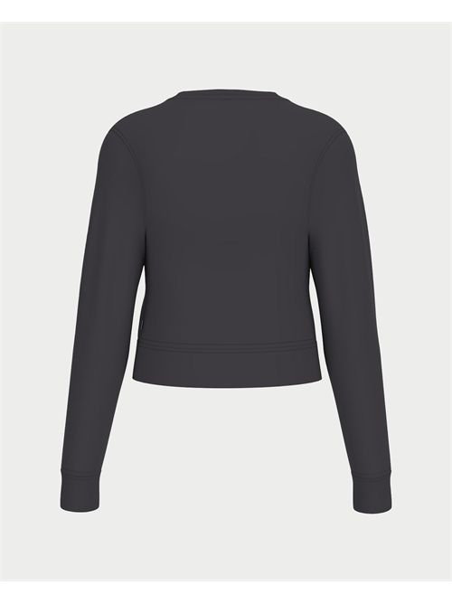 Felpa cropped con fiore donna Guess Jeans GUESS | W5YQ15-K68I4JBLK