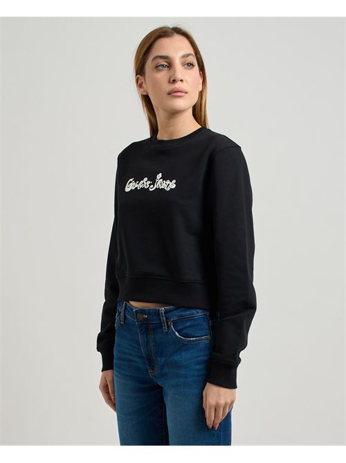 Felpa cropped donna Guess Jeans GUESS | W5YQ15-K68I4JBLK