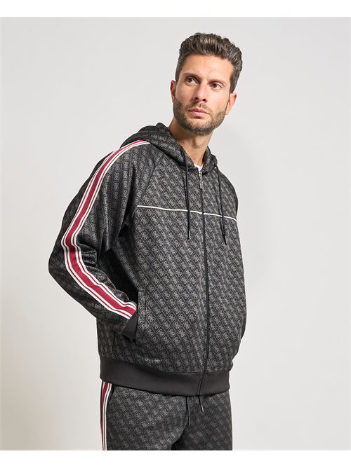Guess men's Parimo hoodie with 4G logo pattern GUESS | Z5BQ13-K2042FJ9N