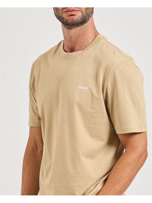 T-shirt Dero uomo Hugo basic beige HUGO | 50466158269