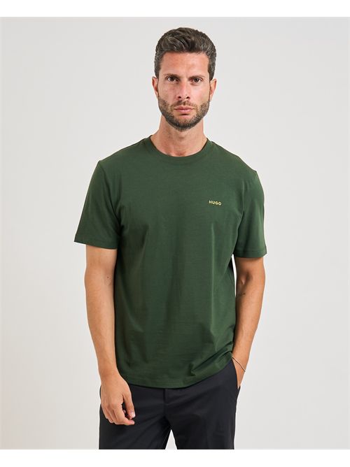 T-shirt Dero uomo Hugo basic verde HUGO | 50466158309