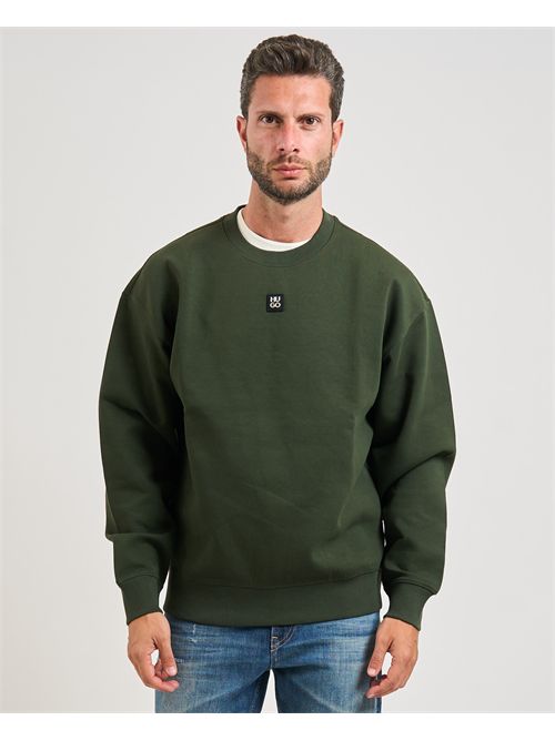 Felpa Dettil uomo Hugo verde HUGO | 50533689309