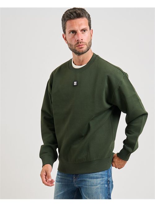 Felpa Dettil uomo Hugo verde HUGO | 50533689309