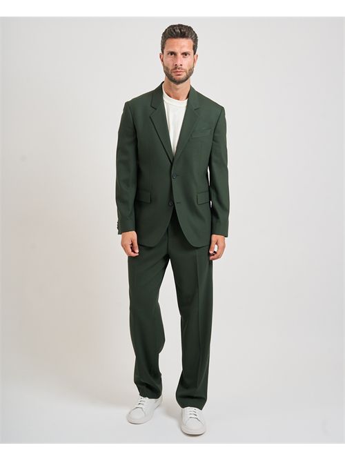 Abito Karlo Flips uomo Hugo verde in twill elasticizzato HUGO | 50538433309