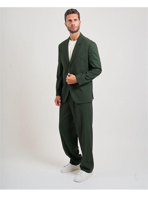 Abito Karlo Flips uomo Hugo verde in twill elasticizzato HUGO | 50538433309