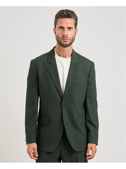 Abito Karlo Flips uomo Hugo verde in twill elasticizzato HUGO | 50538433309