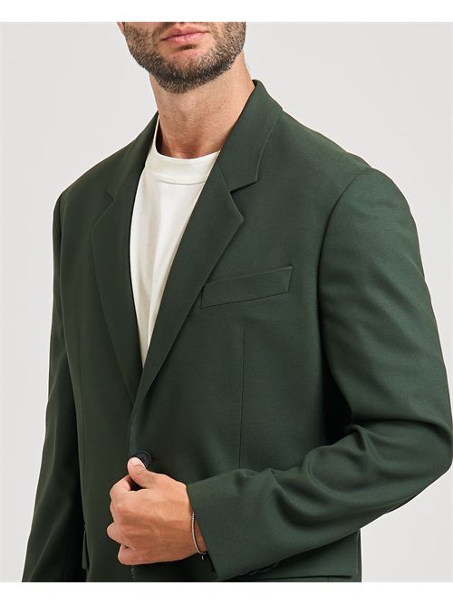 Abito Karlo Flips uomo Hugo verde in twill elasticizzato HUGO | 50538433309