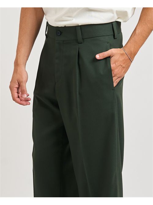 Abito Karlo Flips uomo Hugo verde in twill elasticizzato HUGO | 50538433309