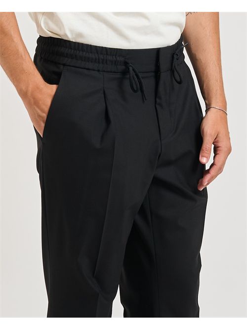 Pantaloni Getlin uomo Hugo neri con pinces HUGO | 50541057001