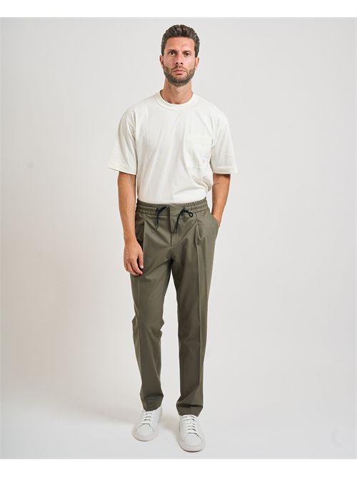 Pantaloni Getlin uomo Hugo verdi con pinces HUGO | 50541057355