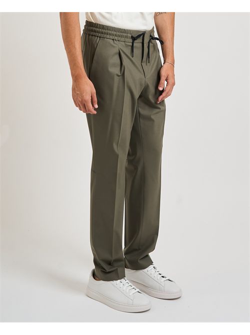 Pantaloni Getlin uomo Hugo verdi con pinces HUGO | 50541057355