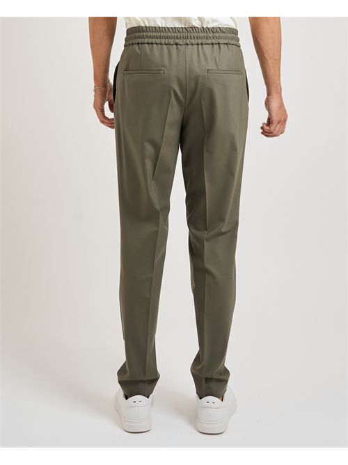 Pantaloni Getlin uomo Hugo verdi con pinces HUGO | 50541057355