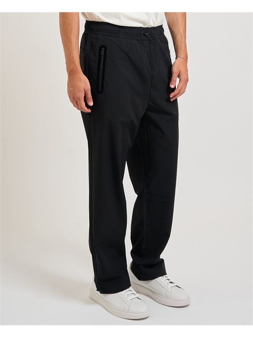 Pantaloni Gabri uomo Hugo neri in twill elasticizzato HUGO | 50541380001