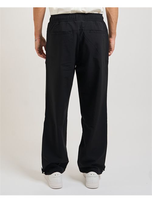 Pantaloni Gabri uomo Hugo neri in twill elasticizzato HUGO | 50541380001