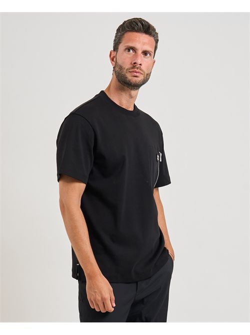 T-shirt Dargentee uomo Hugo nera con tasca sul petto HUGO | 50542566001
