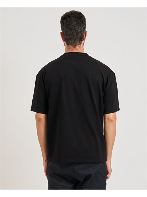 T-shirt Digraph uomo Hugo nera fantasia uccelli HUGO | 50542581001