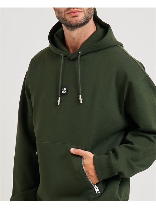 Felpa Dargenhood uomo Hugo verde HUGO | 50542583309