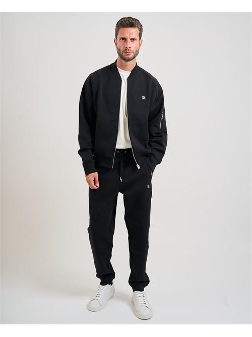 Bomber Dargenzip uomo Hugo con zip sulla manica nero HUGO | 50542590001