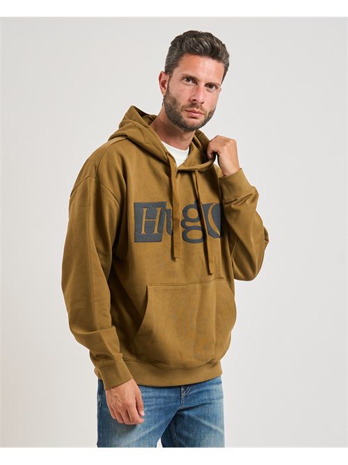Felpa Nildi uomo Hugo con maxi logo HUGO | 50542796352