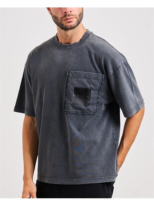 T-shirt Darfel uomo Hugo nero HUGO | 50542836001