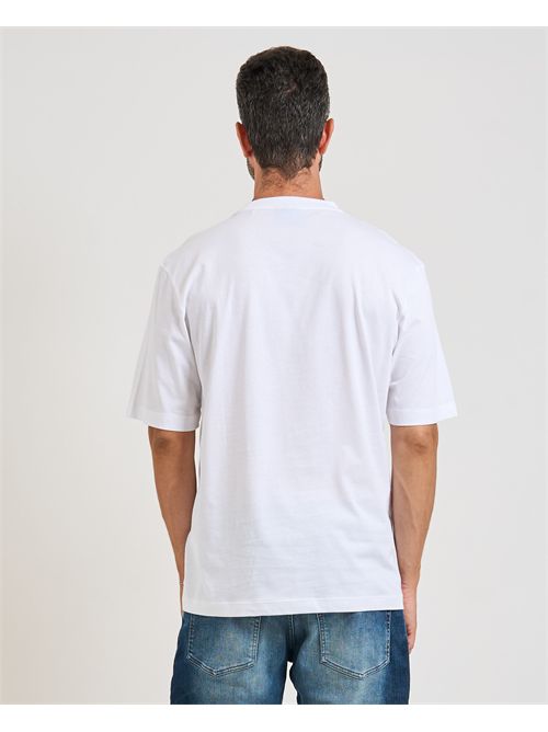 T-shirt Nugix uomo Hugo bianca con logo a contrasto HUGO | 50543485100