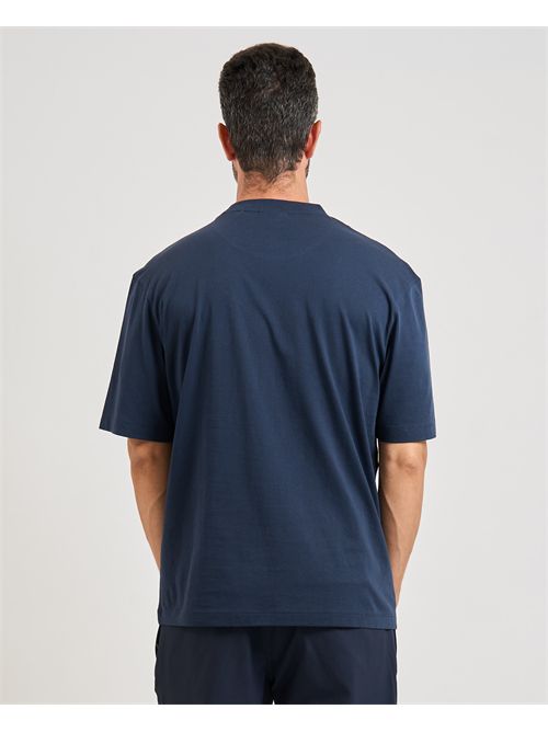 T-shirt Nugix uomo Hugo navy con logo a contrasto HUGO | 50543485415