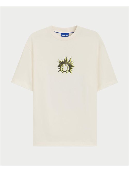 T-shirt Nylix uomo Hugo bianca con stampa HUGO | 50543496121