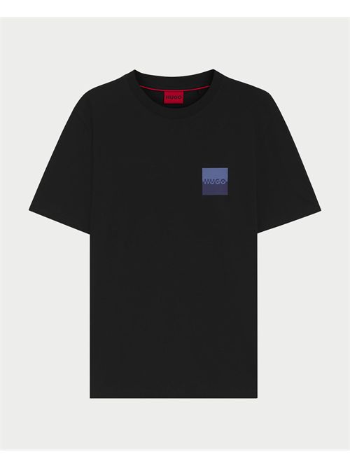 T-shirt Dapusi uomo Hugo nera in jersey di cotone HUGO | 50544458001