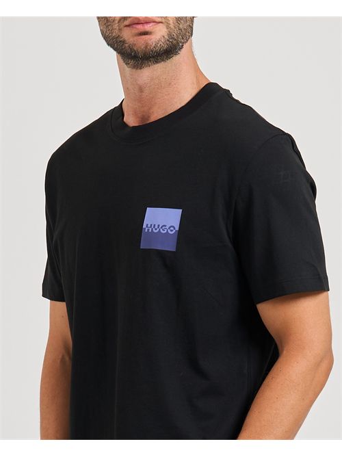 T-shirt Dapusi uomo Hugo nera in jersey di cotone HUGO | 50544458001