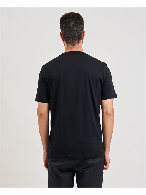 T-shirt Deterni uomo Hugo nera con grafica labbra HUGO | 50544496001