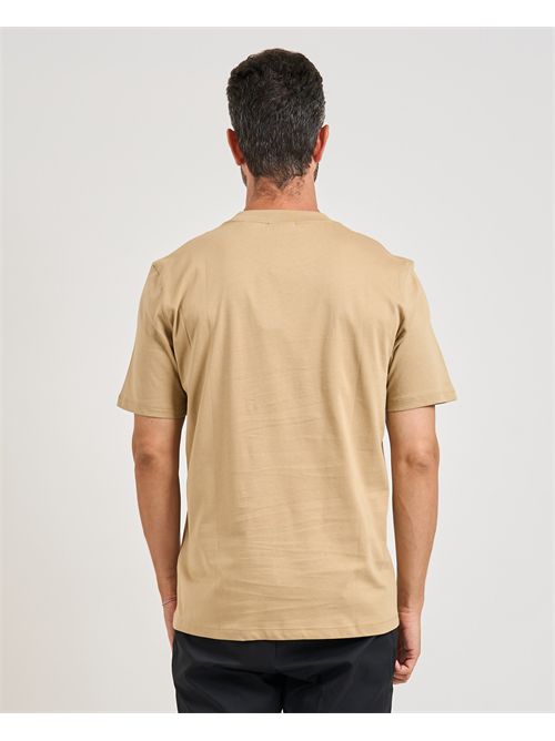 T-shirt Deterni uomo Hugo beige con grafica labbra HUGO | 50544496269