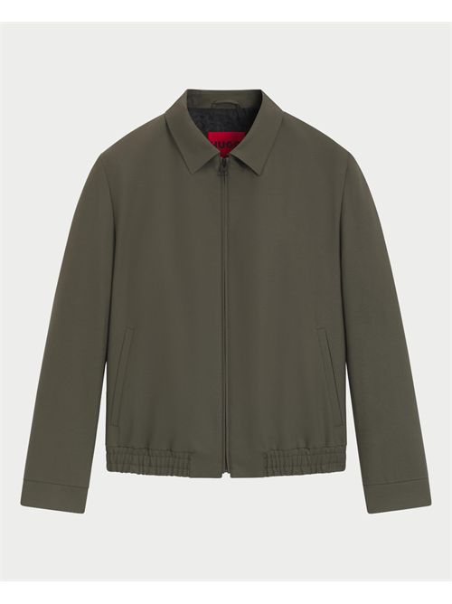 Giubbotto Hellys uomo Hugo verde slim fit HUGO | 50544903355